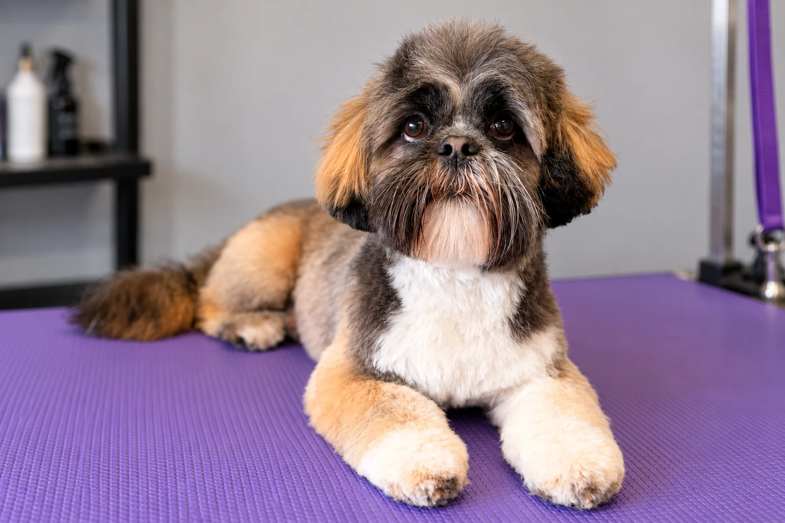 victorious-grooming-cut-and-clip Gordon the Lhasa Apso after a cut and clip at Victorious Grooming in Brighouse